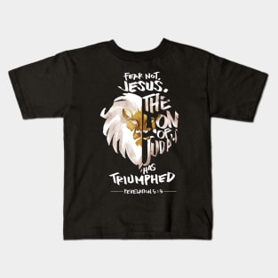 Jesus is the Lion of Judah Christian Fashion Gifts Kids T-Shirt